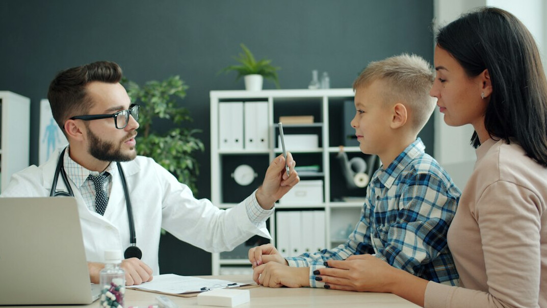 family discussing insurance